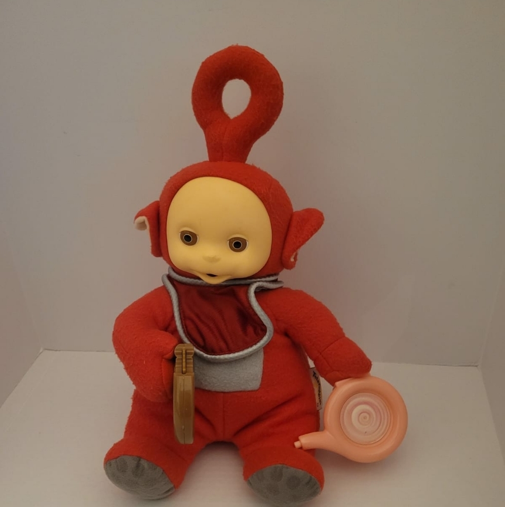 1999 Teletubbies Po 13" Plush Stuffed Animal Toy
